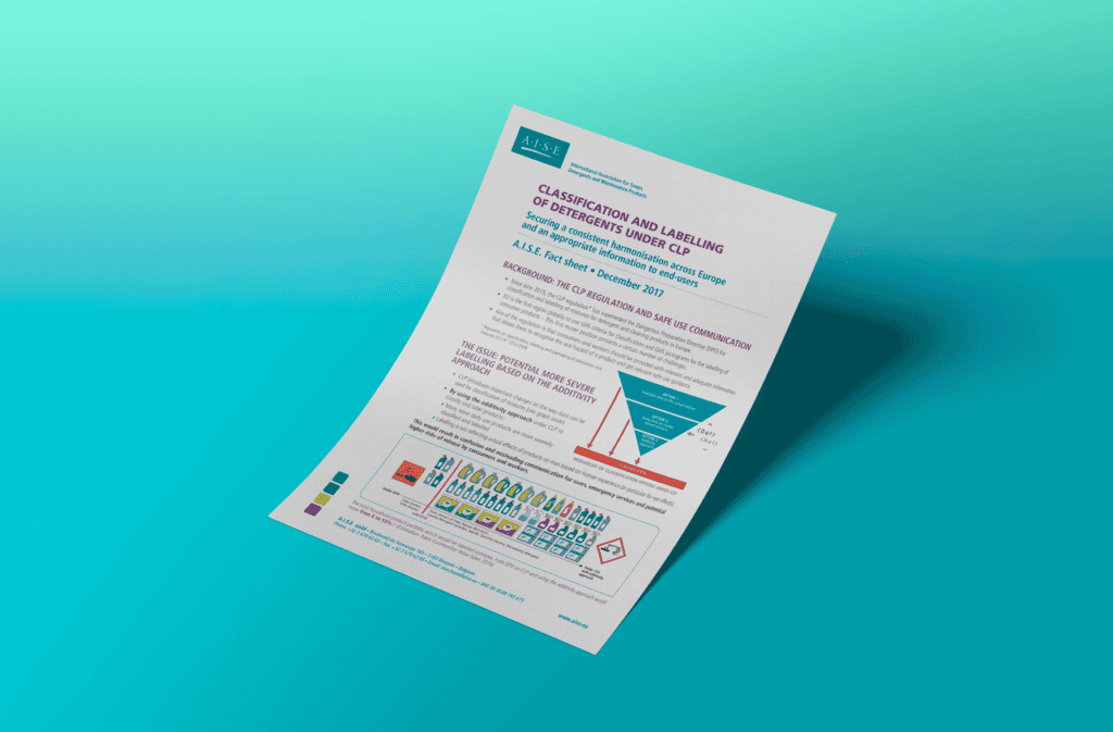 Classification and labelling of detergents under CLP - A.I.S.E. Factsheet (Dec 2017)