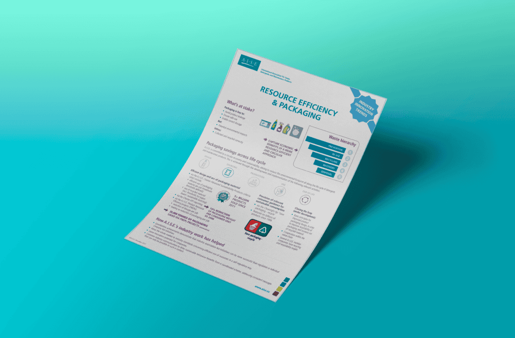 Resource efficiency & packaging - A.I.S.E. factsheet (Dec 2017)