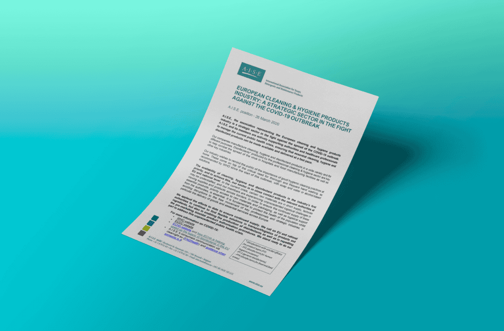 European cleaning & hygiene products industry: a strategic sector in the fight against COVID-19 outbreak