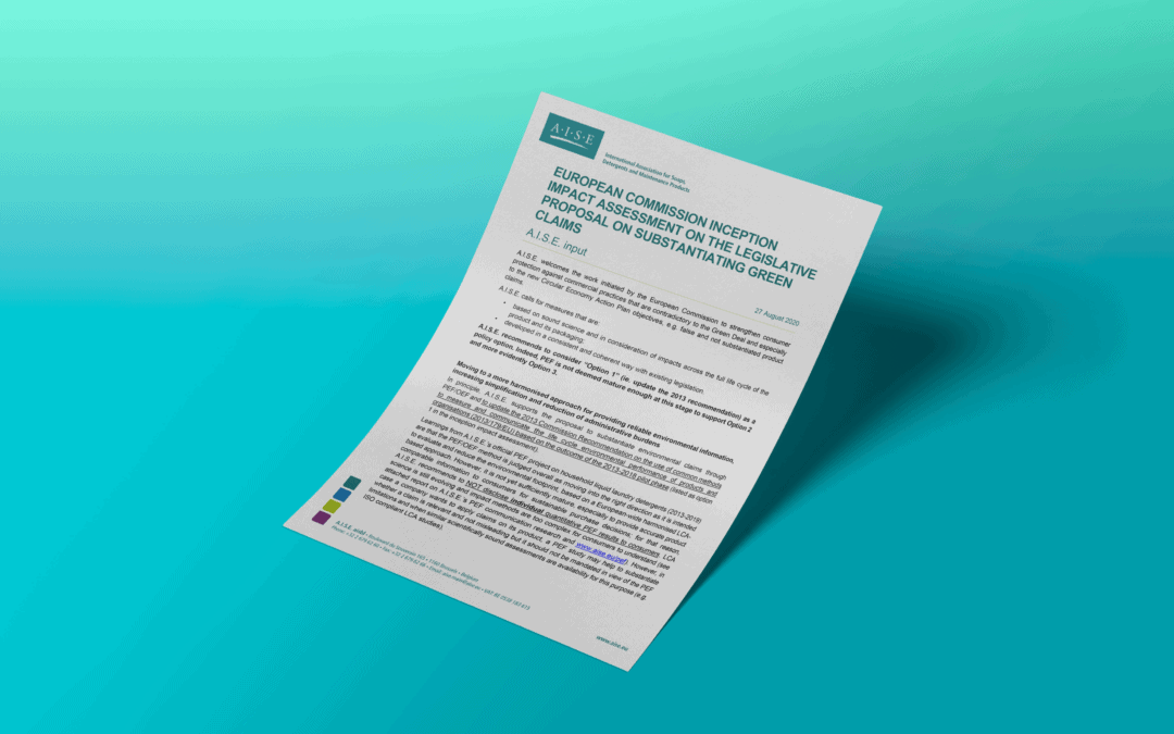 European Commission inception impact assessment on the legislative proposal on substantiating green claims