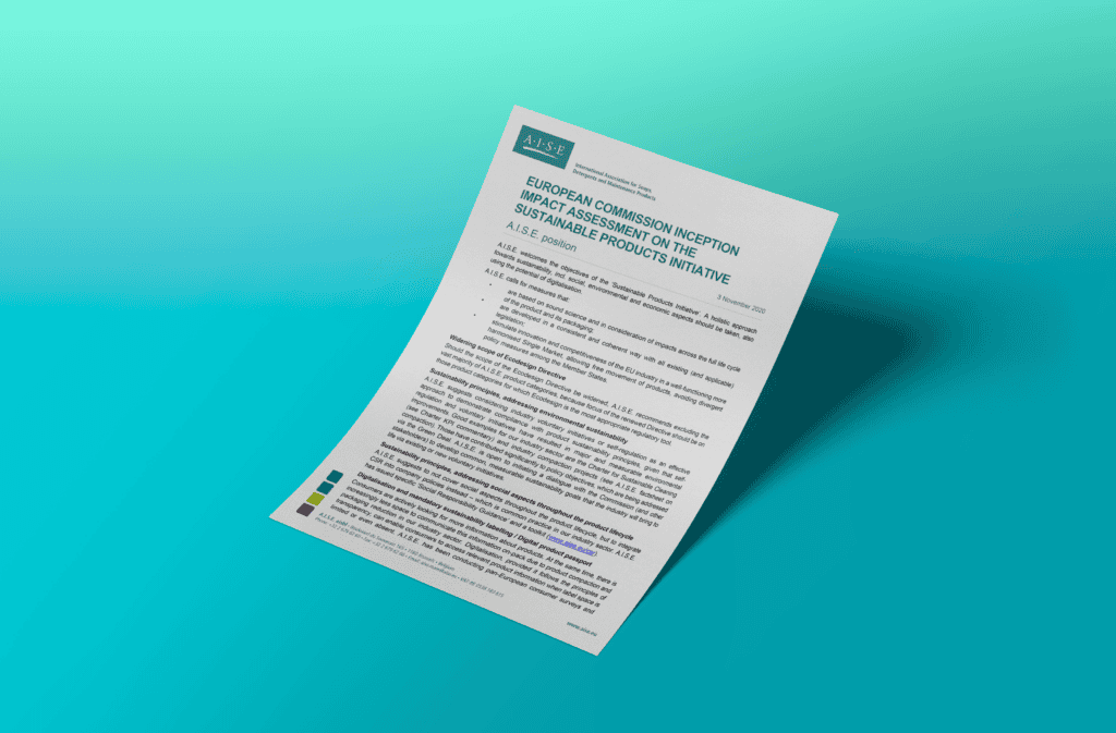 European Commission inception impact assessment on the sustainable products initiative