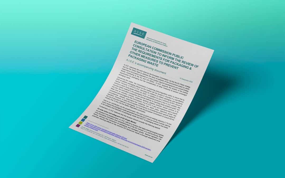 Packaging & Packaging Waste Directive -A.I.S.E. input to the public consultation