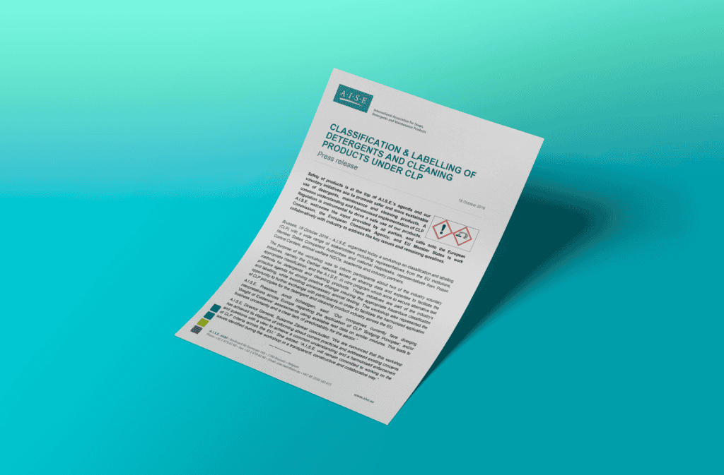 Classification & Labelling of Detergents and Cleaning Products under CLP