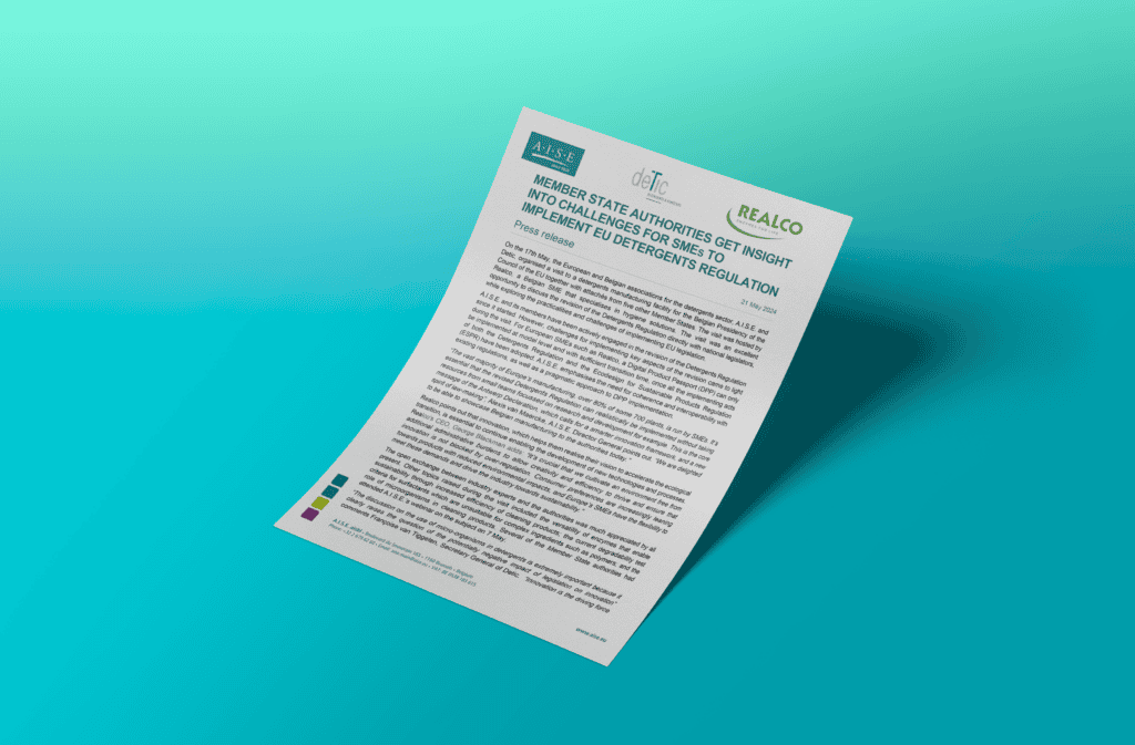 Member state authorities get insight into challenges for SMEs to implement the EU Detergents Regulation - A.I.S.E./Detic/Realco