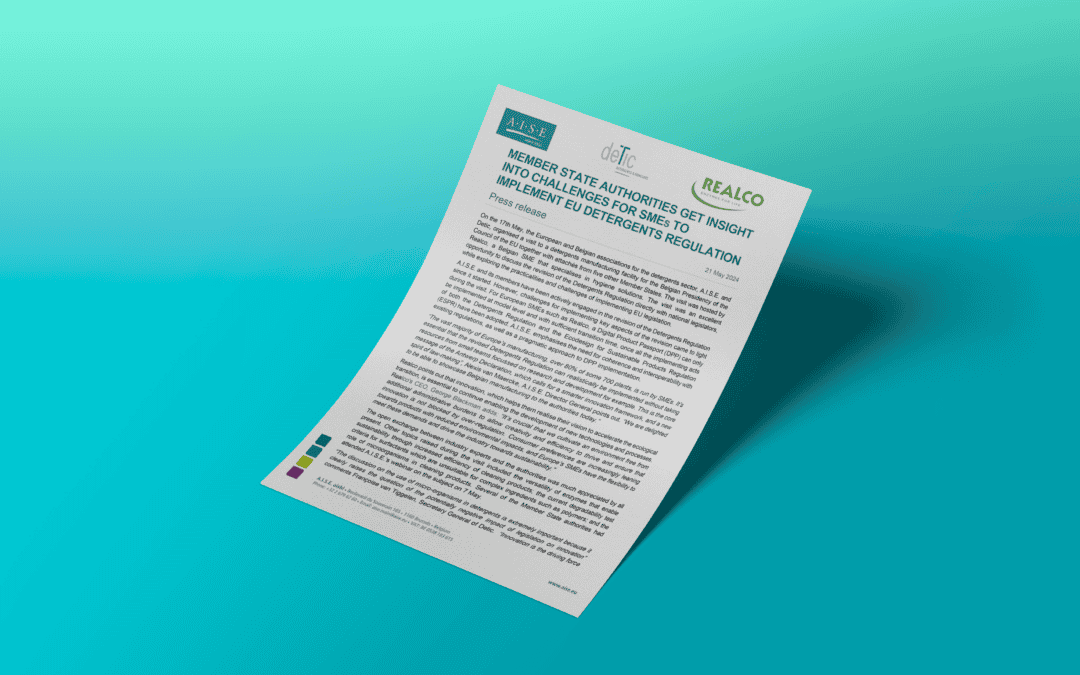 Member state authorities get insight into challenges for SMEs to implement the EU Detergents Regulation – A.I.S.E./Detic/Realco