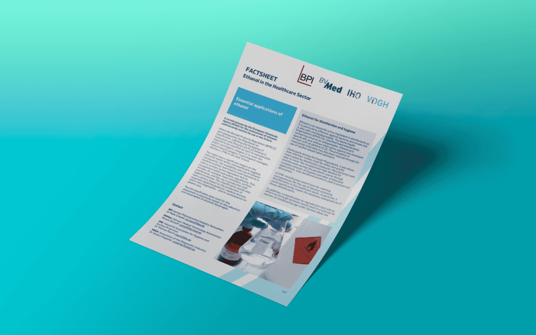 Ethanol in the healthcare sector – IHO factsheet (April 2025)