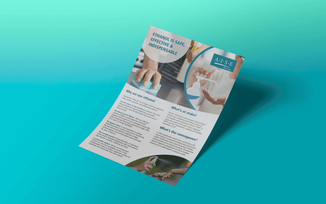 Ethanol is safe, effective and indispensable – A.I.S.E. factsheet (May 2025)