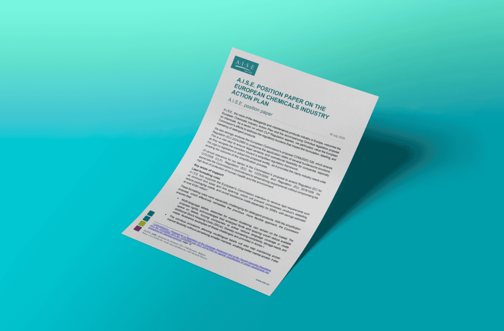 A.I.S.E. position paper on the European Chemicals Industry Action Plan