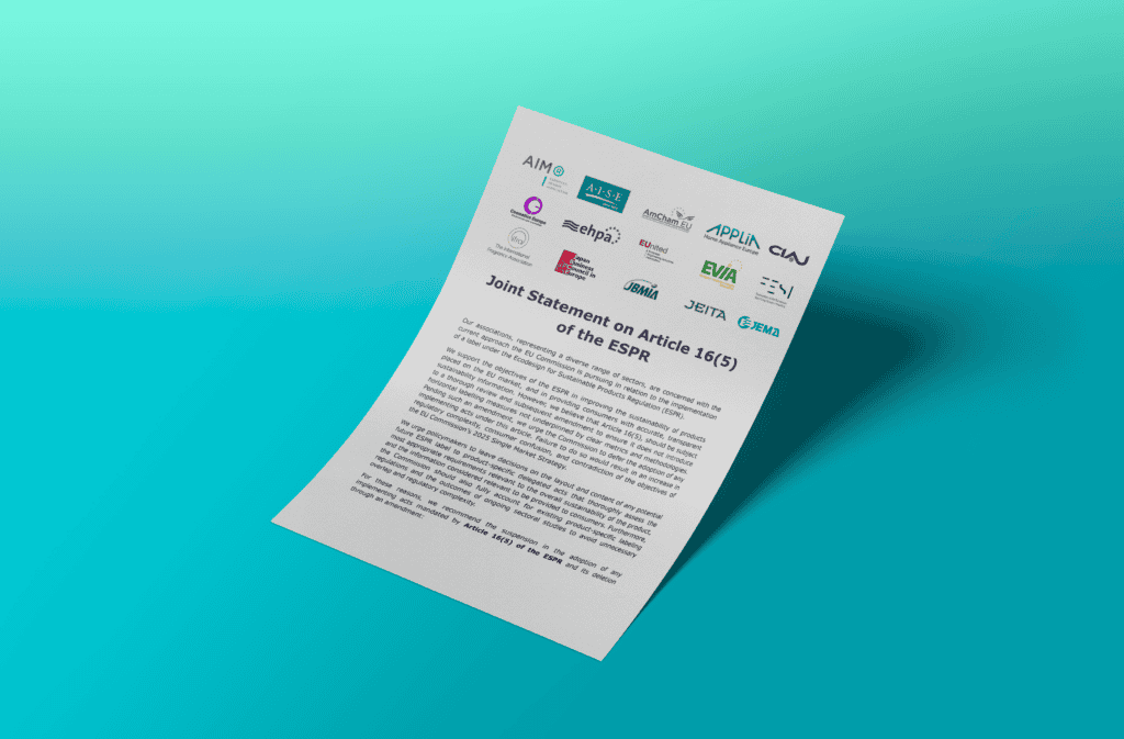 Joint Statement on Article 16(5) of the ESPR