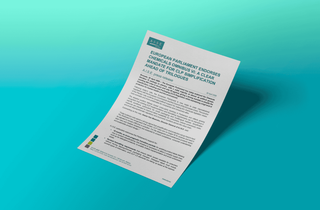 European Parliament endorses Chemicals Omnibus VI: A clear mandate for CLP simplification ahead of trilogues