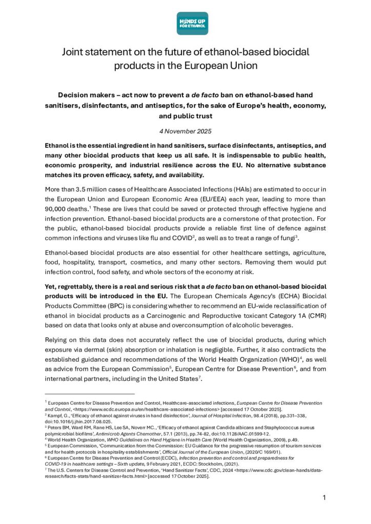 Hands Up For Ethanol Joint Statement