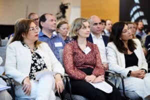 Innovative professionals attending a Detergents Europe conference on sustainable cleaning solutions.